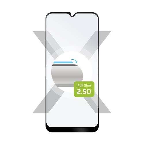 Ochranné tvrzené sklo FIXED Full-Cover pro Samsung Galaxy A02s, lepení přes celý displej, černé