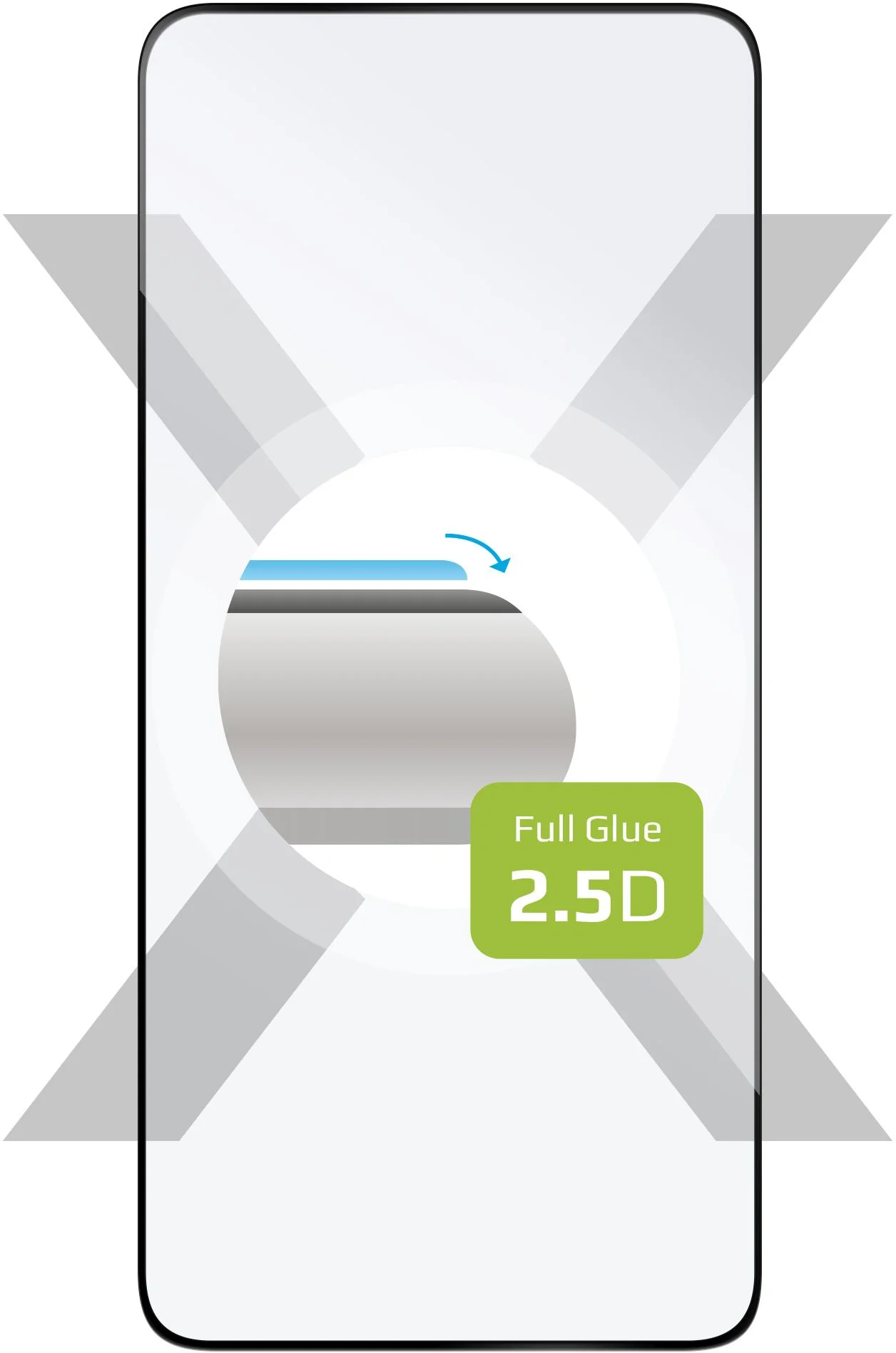 Ochranné tvrzené sklo FIXED Full-Cover pro Samsung Galaxy S22+ 5G/S23+ s podporou čtečky v displeji, černé