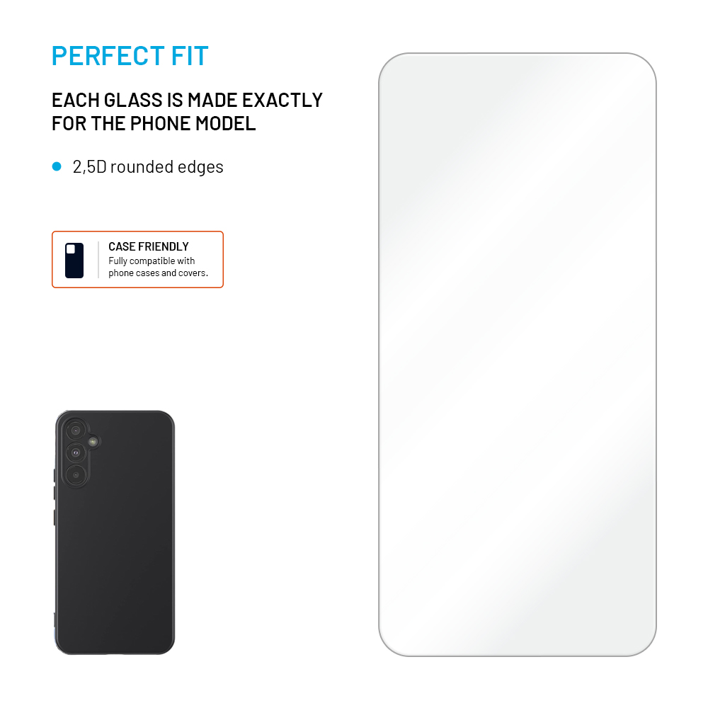 Ochranné tvrzené sklo FIXED pro Samsung Galaxy A36 5G/A56 5G, čiré
