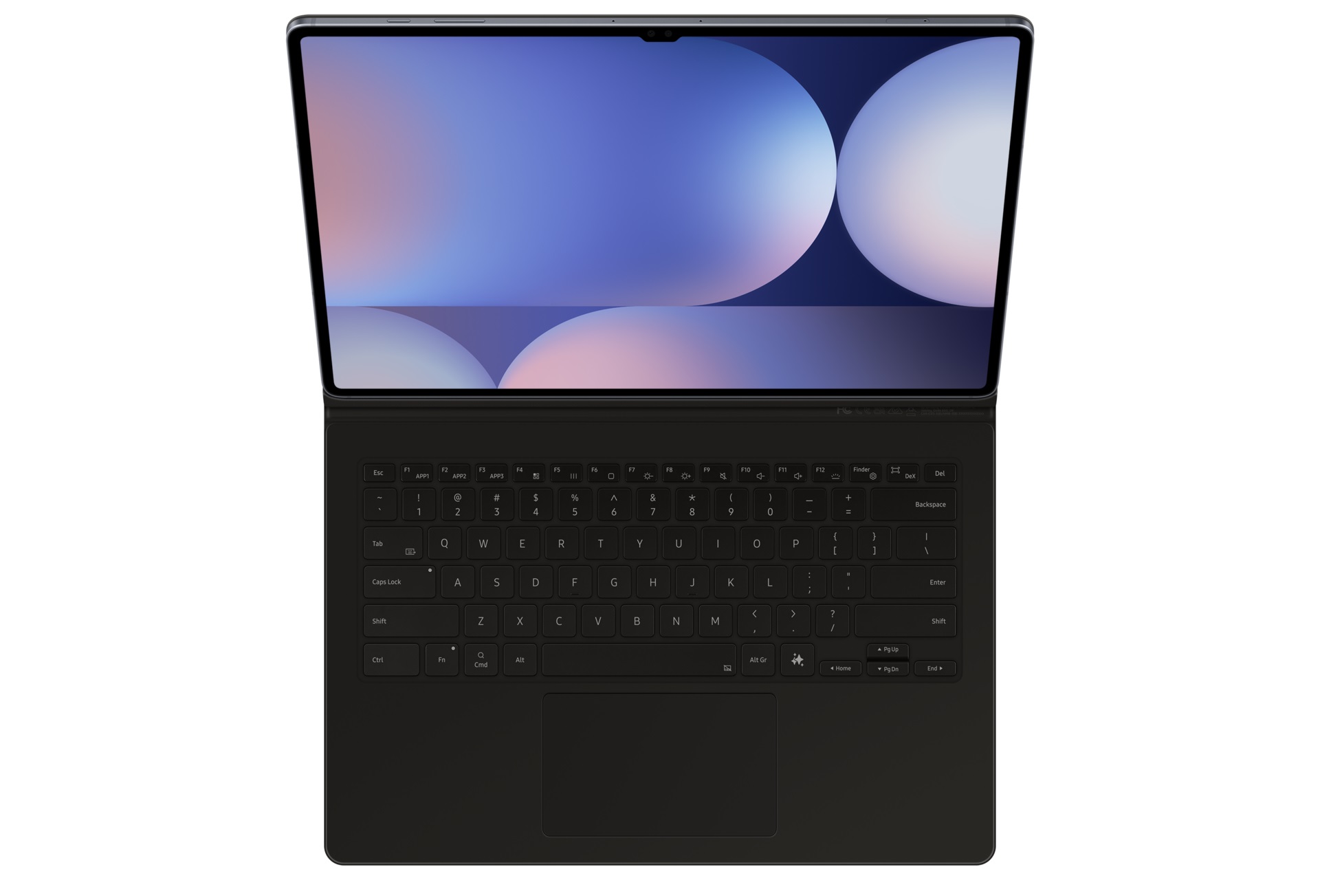 Ochranný kryt Samsung s klávesnicou a touchpadom pre Tab S10 Ultra/S9 Ultra čierny