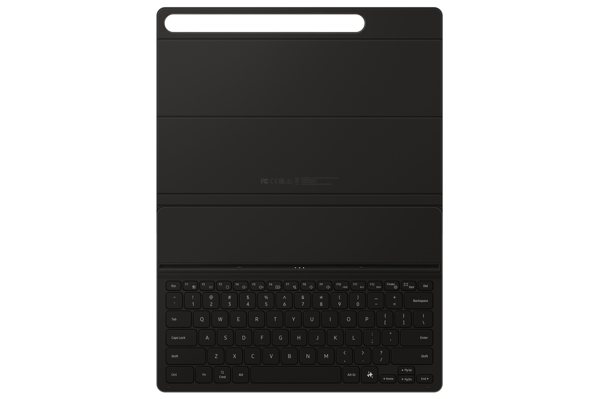 Ochranný kryt Samsung s klávesnicou pre Tab S10+/S9+ čierny