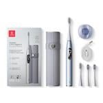 Oclean X Pro Digital Set Strieborné puzdro a sonická zubná kefka, strieborná