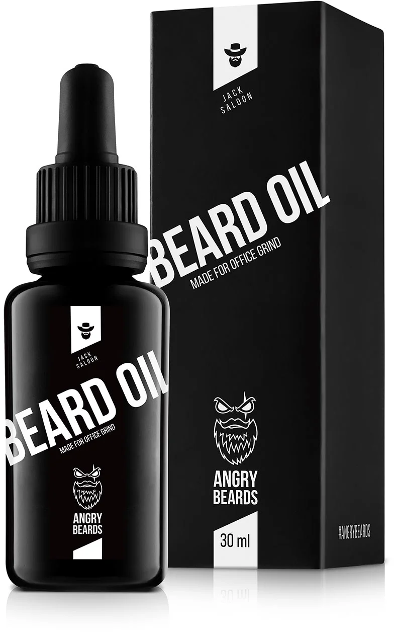Olej na fúzy Angry Beards Jack Saloon 30 ml