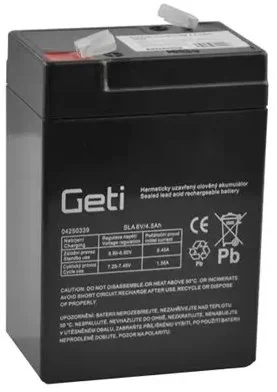 Olovená batéria Geti 6V 4,55Ah