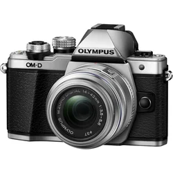 OLYMPUS E-M10 Mark II kit - tělo stříbrné + objektiv 14-42 stříbrný