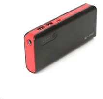 OMEGA powerbank 8000mAh Mini s LED svítilnou, černo-červená