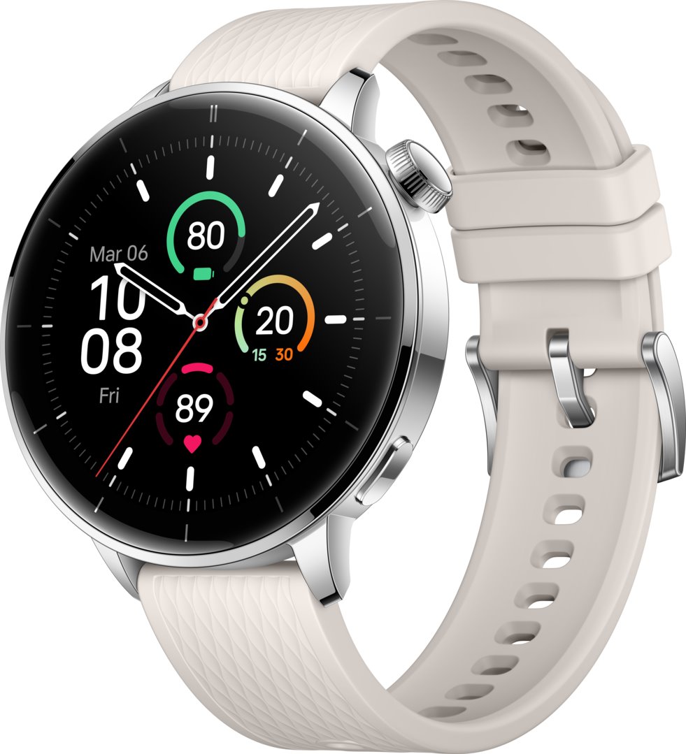 OnePlus Watch 3 43 mm, strieborná oceľ