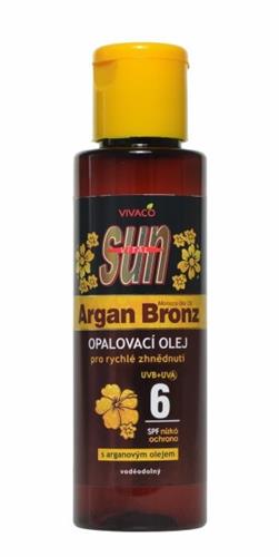 Opalovací olej Sun Vital s organickým arganovým olejom SPF 6, 100 ml