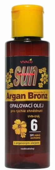 Opalovací olej Sun Vital s organickým arganovým olejom SPF 6, 100 ml