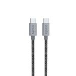 Opletený kábel Epico 240W - 2 m USB-C na USB-C - vesmírne sivý