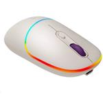 Optická bezdrôtová myš CANYON MW-22, RGB, 800/1200/1600 dpi, 4 tl, BT+2,4 GHz, batéria 650 mAh, ryža