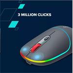 Optická bezdrôtová myš CANYON MW-22, RGB, 800/1200/1600 dpi, 4 tl, BT+2,4 GHz, batéria 650 mAh, ryža