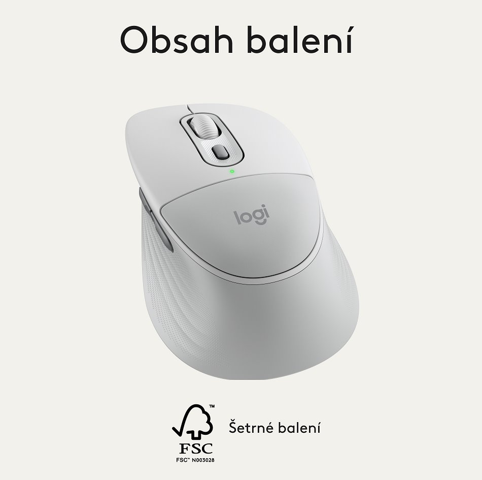 Optická myš Logitech M850 L, biela