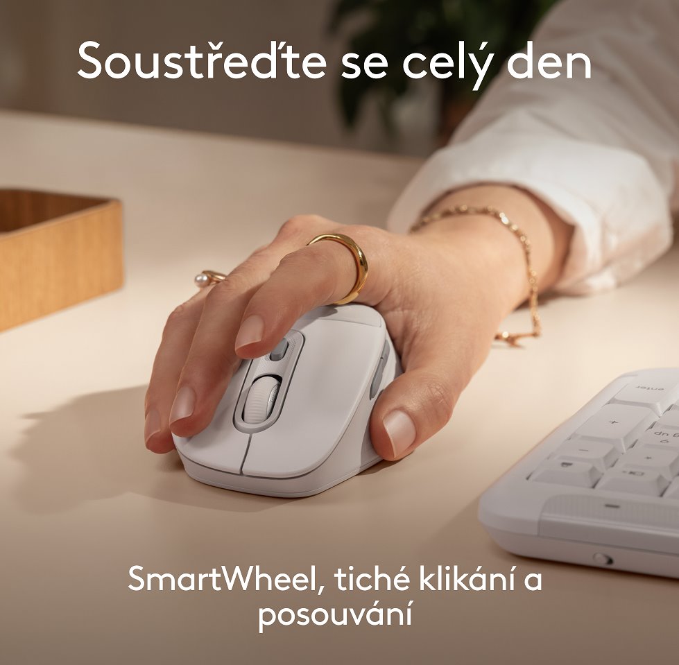 Optická myš Logitech M850 L, biela
