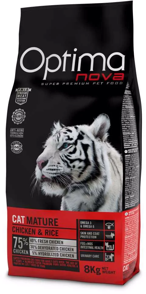 OPTIMAnova Cat Mature Urinary 8 kg granule pro kočky