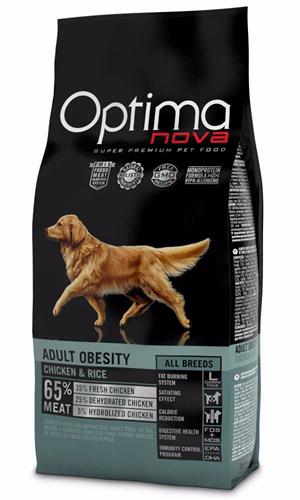 OPTIMAnova Dog Obesity Chicken & Rice 12kg granule pro psy