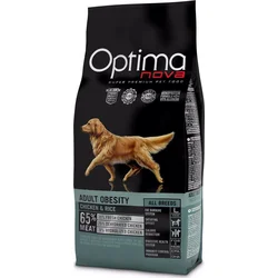 OPTIMAnova Dog Obesity Chicken & Rice 12kg granule pro psy