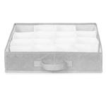 Organizér do zásuvky Compactor Boston 40 x 40 x 9 cm, 16 přihrádek, šedý