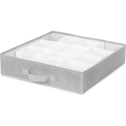Organizér do zásuvky Compactor Boston 40 x 40 x 9 cm, 16 přihrádek, šedý