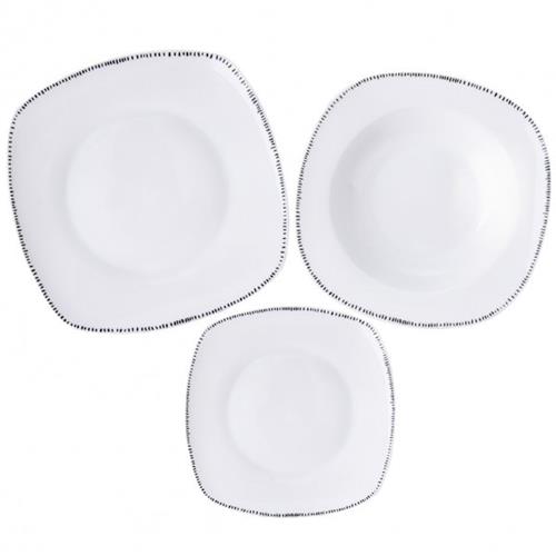 Orion Jedálenská súprava porcelánové línie 18 ks, štvorcová