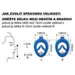 P1501S-MO Celoobličejová potápěčská maska junior - modrá