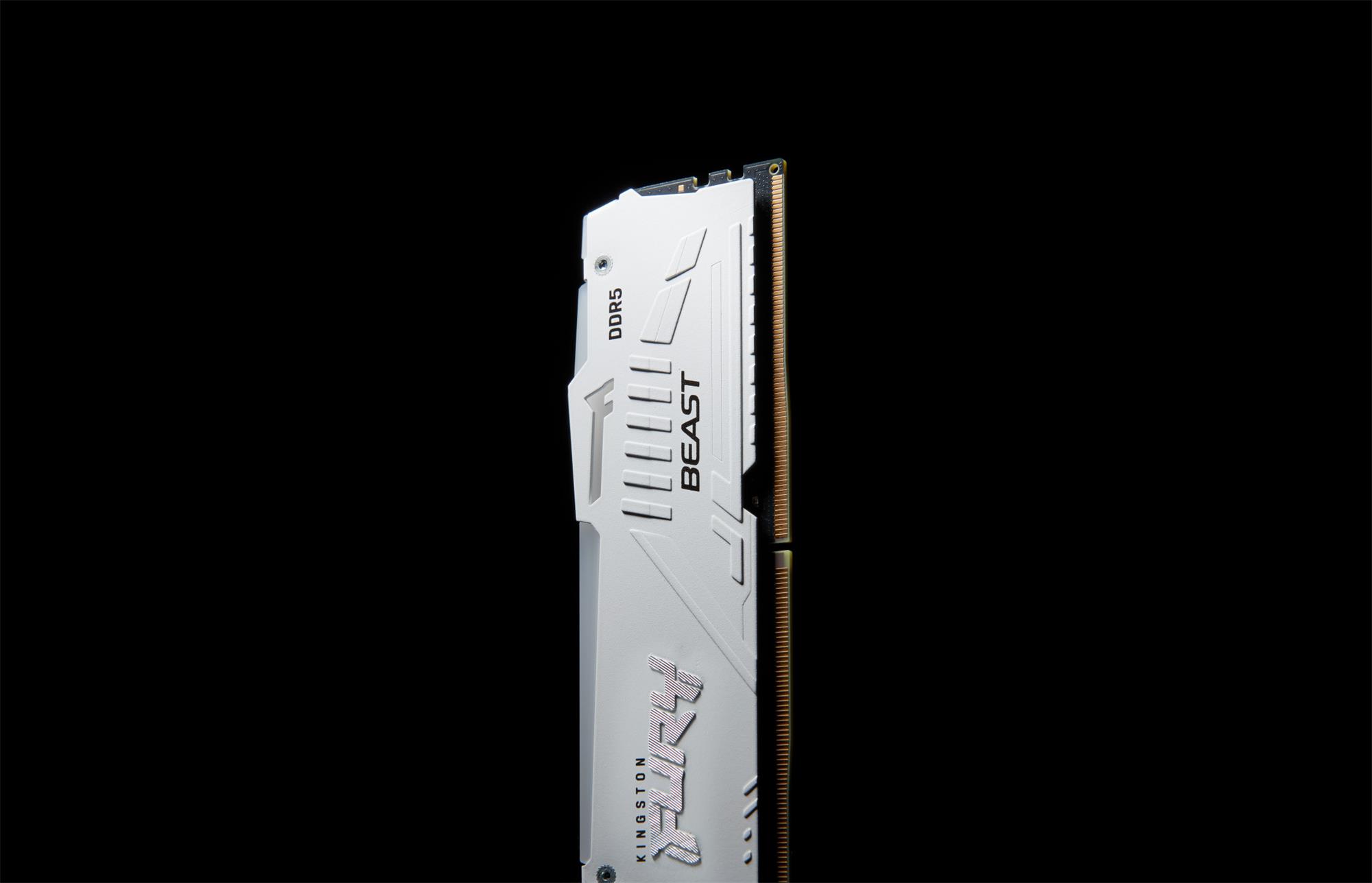 Pamäť Kingston FURY™ Beast DDR5 RGB 32GB 5200MHz, AMD EXPO, biela