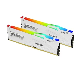 Pamäť Kingston FURY™ Beast DDR5 RGB 64 GB 5200 MHz, AMD EXPO, biela (sada 2x 32 GB)