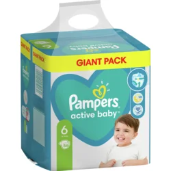 Pampers Active Baby Plenky Velikost 6, 13kg-18kg, 56ks