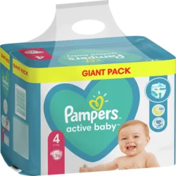 Pampers Active detské plienky veľkosť 4, 9kg-14kg, 76ks