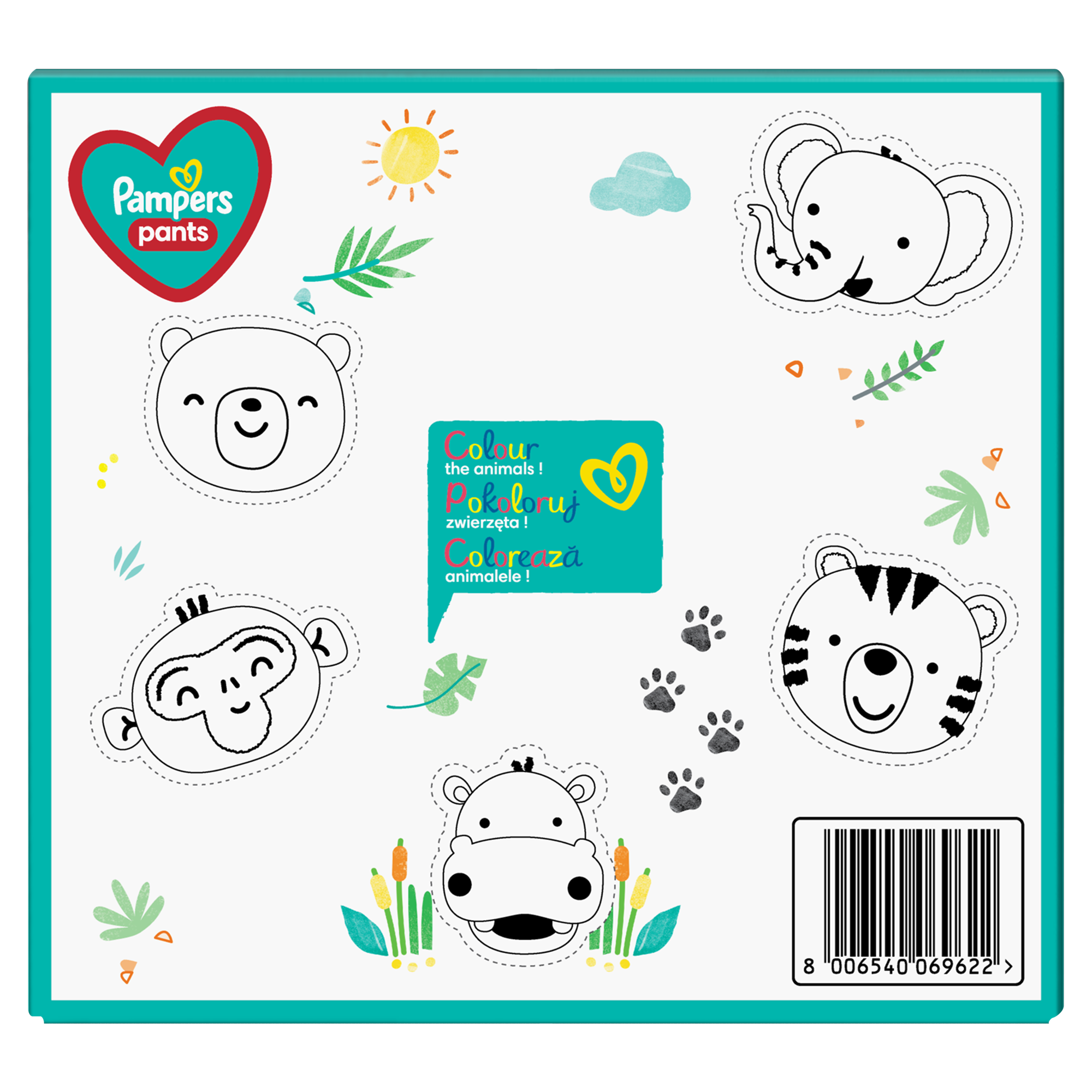 Pampers Pants Plenkové Kalhotky Velikost 7, 74ks, 17kg+