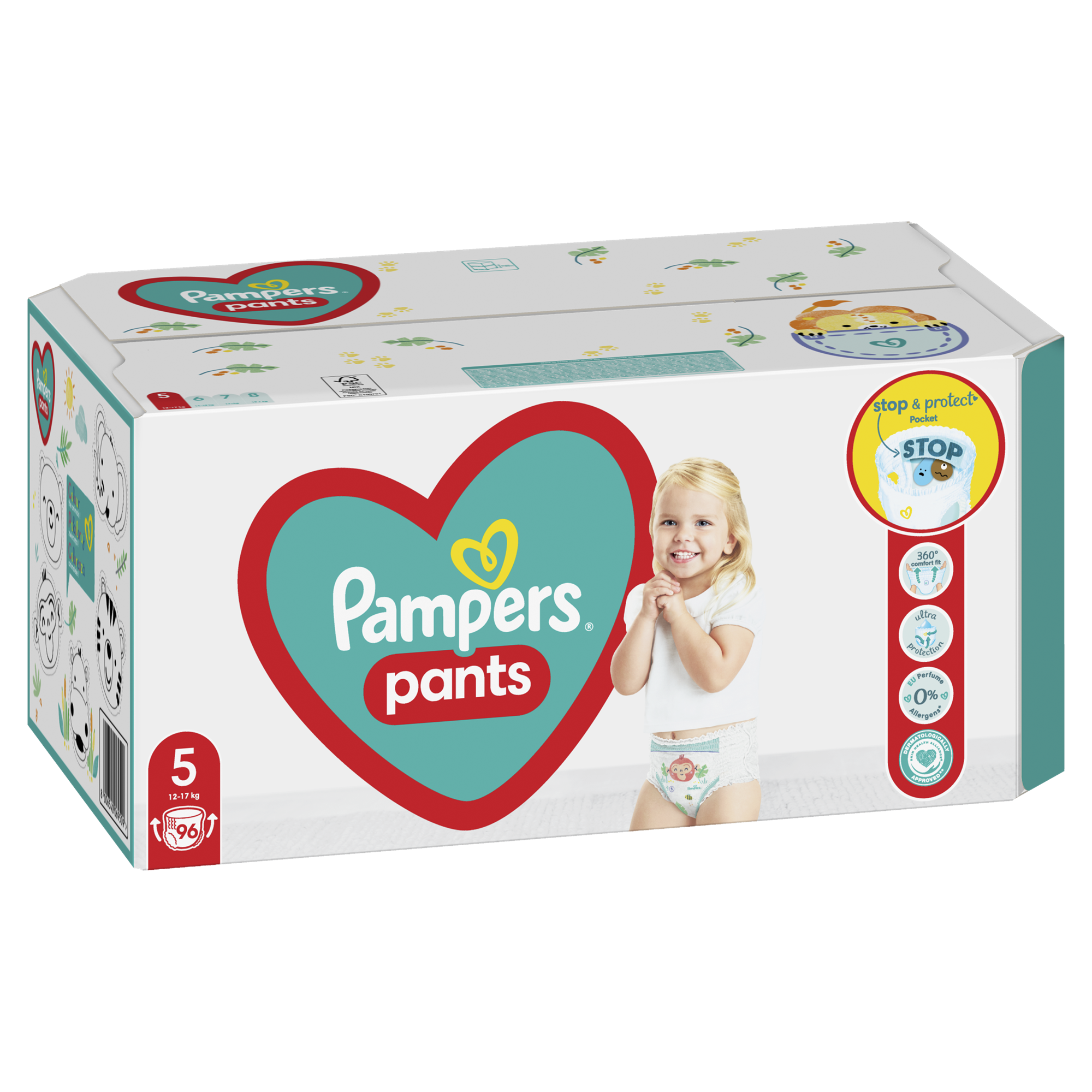 Pampers Pants Plienky veľkosť 5, 96ks, 12kg-17kg