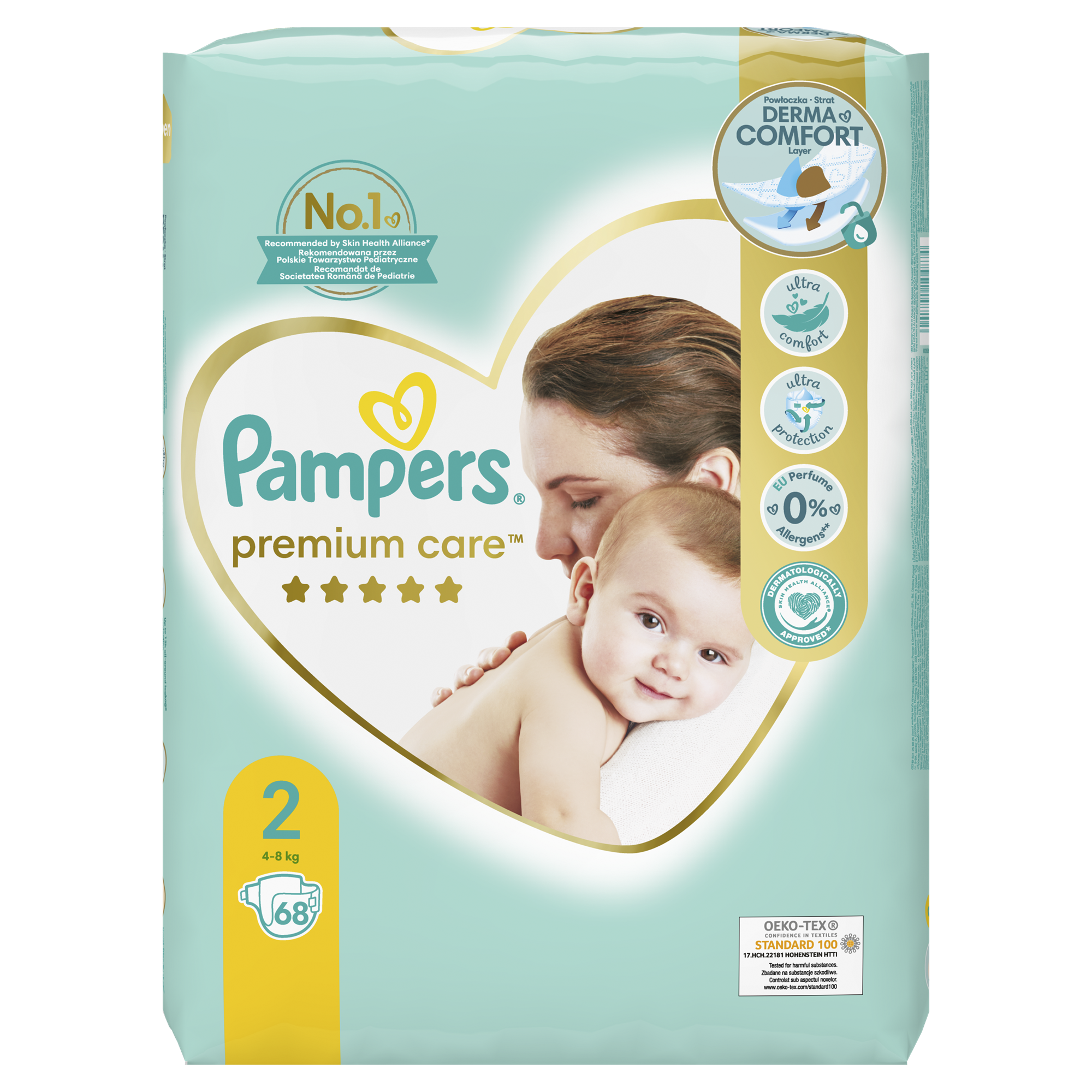Pampers Premium Care Plenky Velikost 2, 4kg-8kg, 68ks