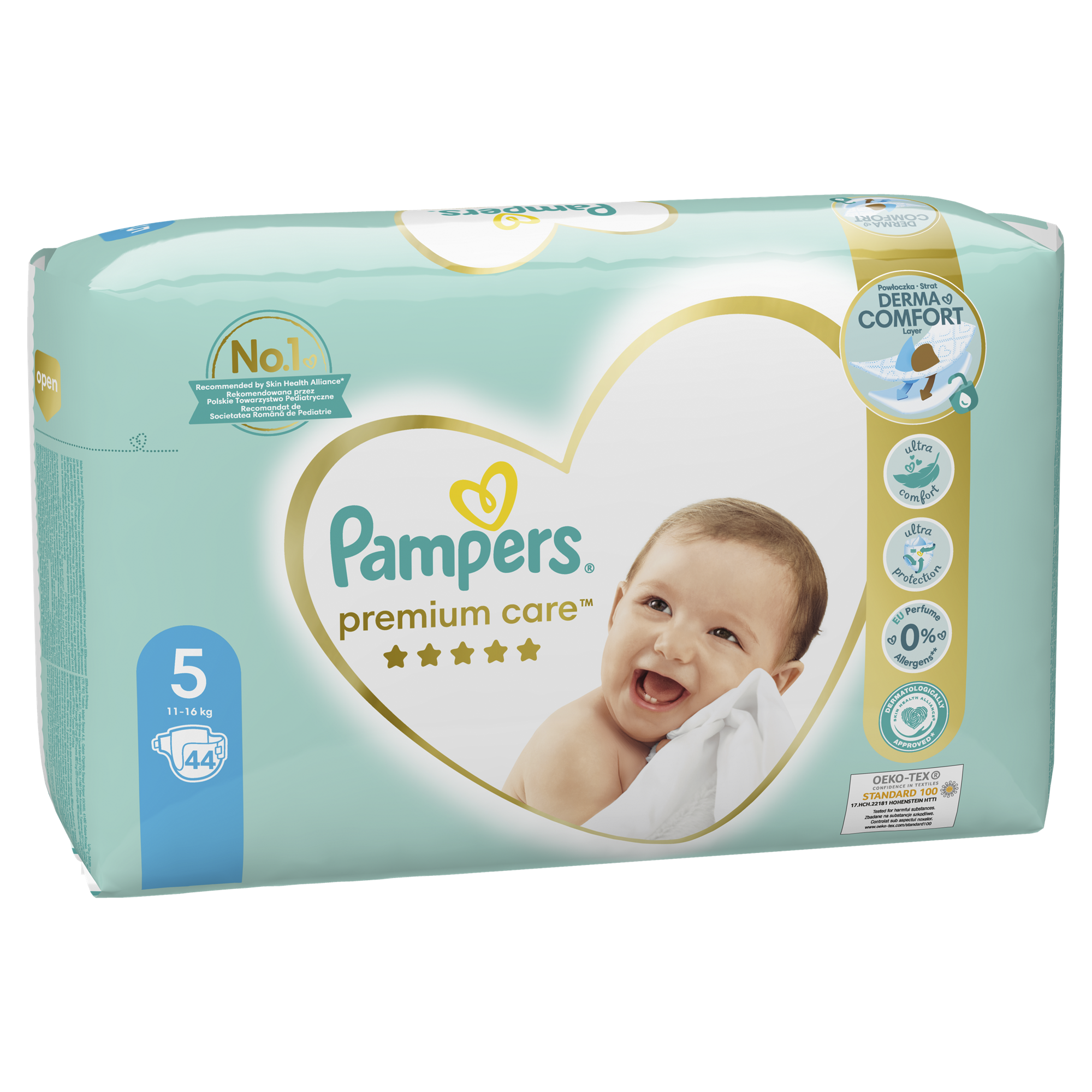 Pampers Premium Care Plenky Velikost 5, 11kg-16kg, 44ks
