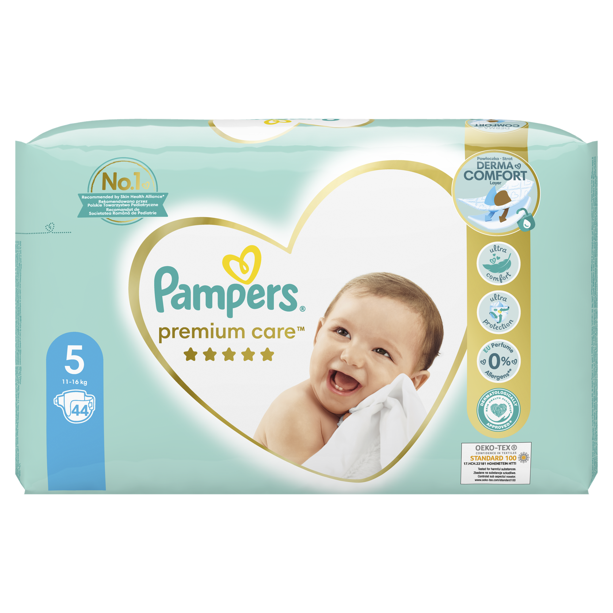 Pampers Premium Care Plenky Velikost 5, 11kg-16kg, 44ks