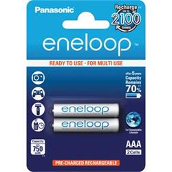 Panasonic 4MCCE/2BE Eneloop AAA 750 2BP bílé - Digitální foto - příslušenství