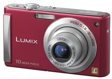 PANASONIC kompakt DMC-FS5E-R, 10.1MPix, červený, 4x zoom 30mm, O.I.S.