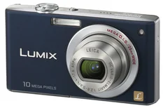 PANASONIC kompakt DMC-FX35E-A, 10.1MPix, modrý, 4x zoom 25mm, O.I.S.