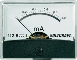 Panelové měřidlo Voltcraft AM-60X46, 1 mA/DC