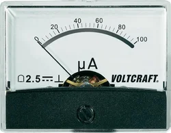 Panelové měřidlo Voltcraft AM-60X46, 100 uA/DC