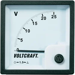 Panelové měřidlo Voltcraft AM-72X72, 25 V