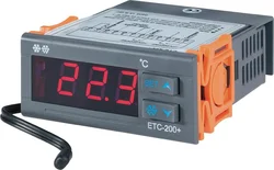 Panelový termostat Voltcraft ETC-200+, 71 x 30 mm, 2 relé