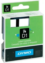 Páska do štítkovače Dymo D1, 40914, S0720690, bílá/modrá, 9 mm