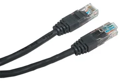 PATCH CABLE Patch kábel UTP CAT6 2m čierny