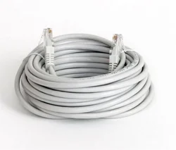 PATCH KABEL 7,5M UTP, šedý, AWG24, Cat5e, lanko(ohebný), zalisované konektory