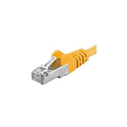 Patch kabel CAT6a S-FTP, RJ45-RJ45, AWG 26/7 1m žlutá