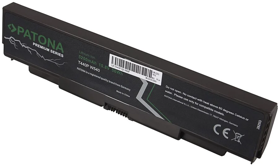 Patón PT2825 - Lenovo L440/T440p 5200mAh Li-Ion 10,8V 45N1145 Premium