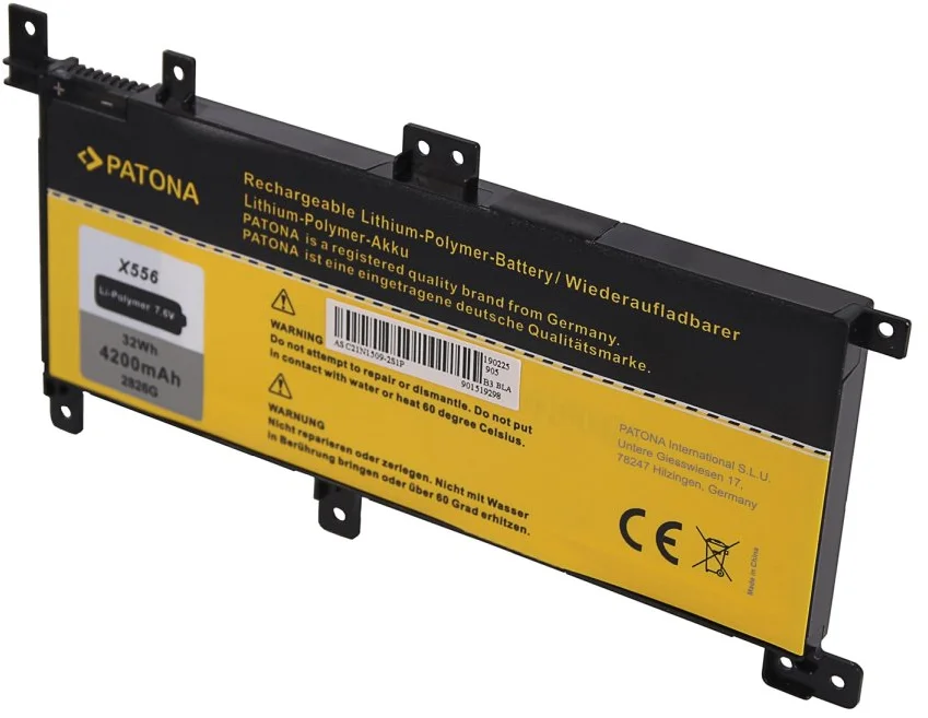 Patón PT2826 - ASUS X556 4200mAh Li-Pol 7,6V C21-N1509