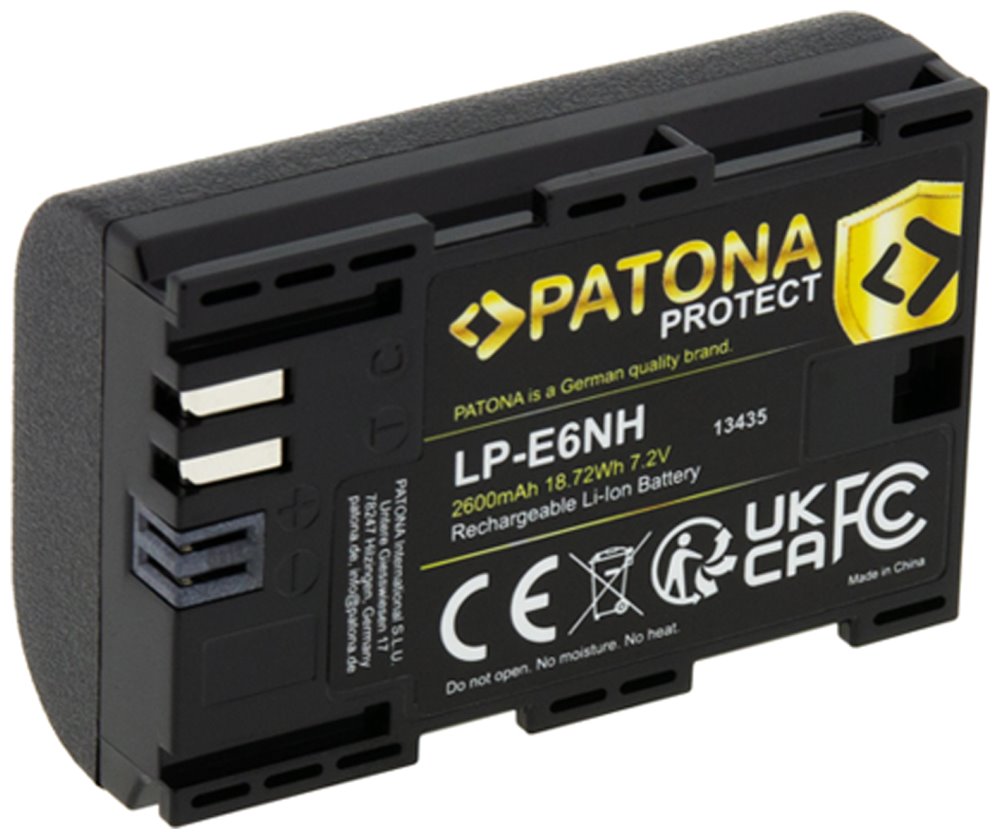 PATONA batéria pre Canon LP-E6NH 2600mAh Li-Ion Protect EOS R5/R6