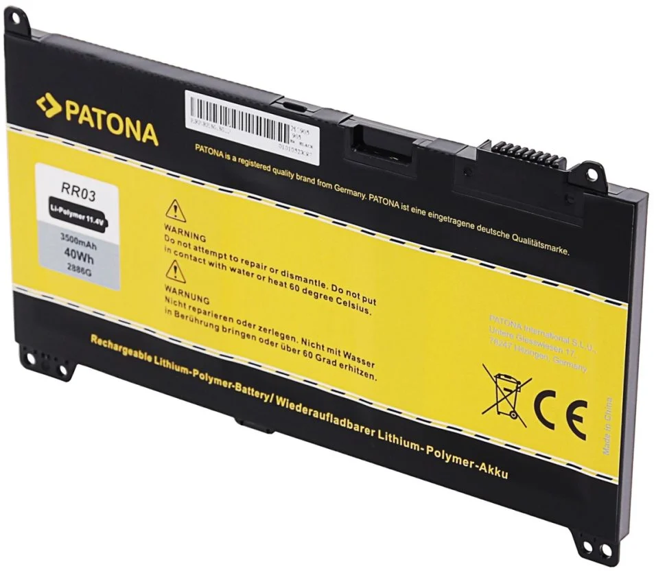 PATONA batéria pre ntb HP 430/440/450 G4 3500mAh Li-Pol 11,4V RR03XL