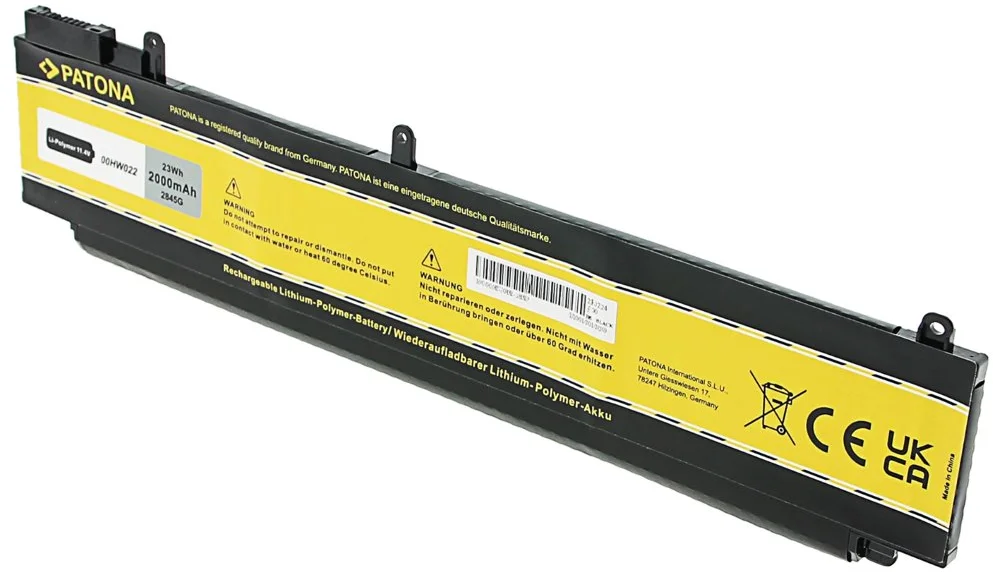 PATONA batéria pre ntb LENOVO Thinkpad T460s/T470s 2000mAh Li-Pol 11,1V 00HW022
